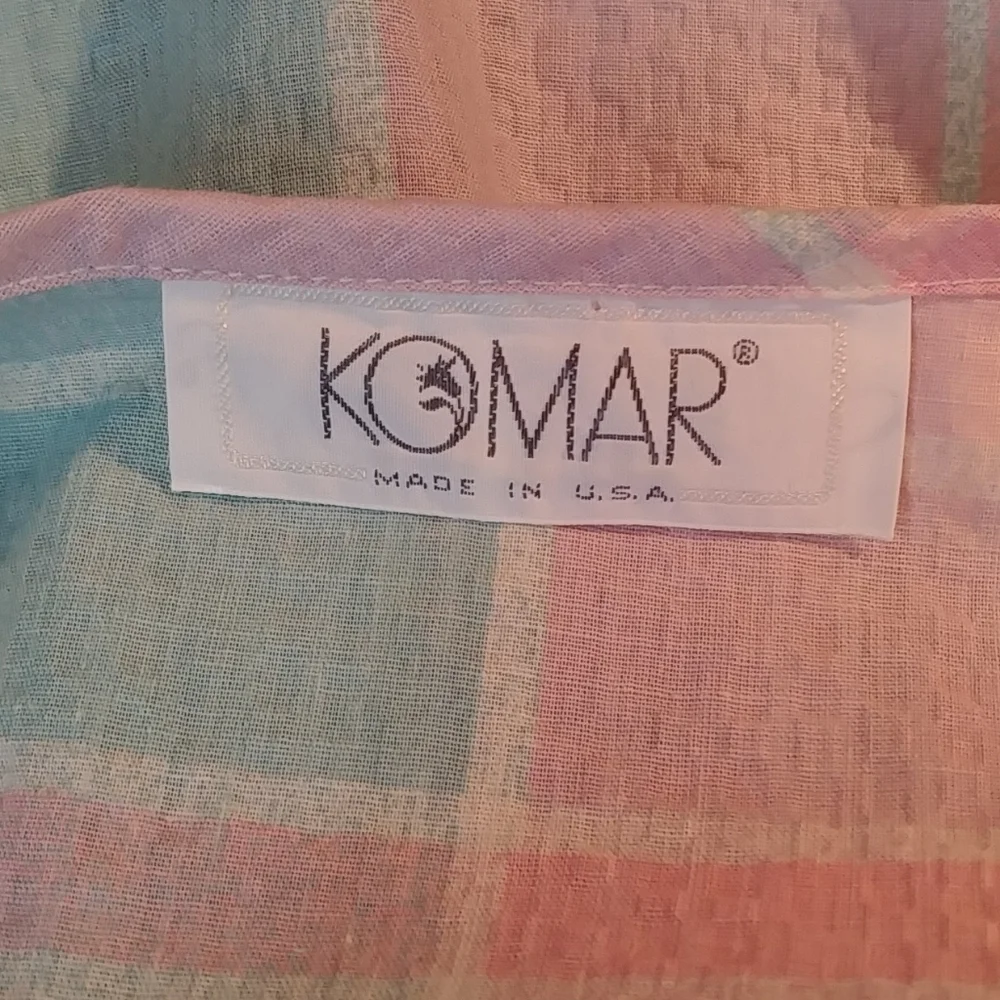 Vintage Komar soft plaid house dress - Picture 7 of 10